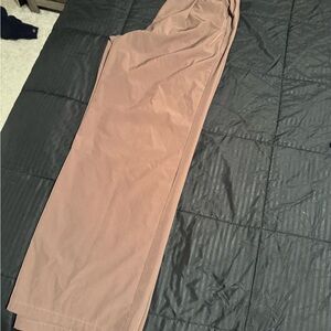 Casual Brown Elastic Waist Pants